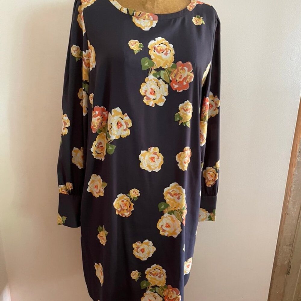 Lovely Grey and Yellow Silky Dress